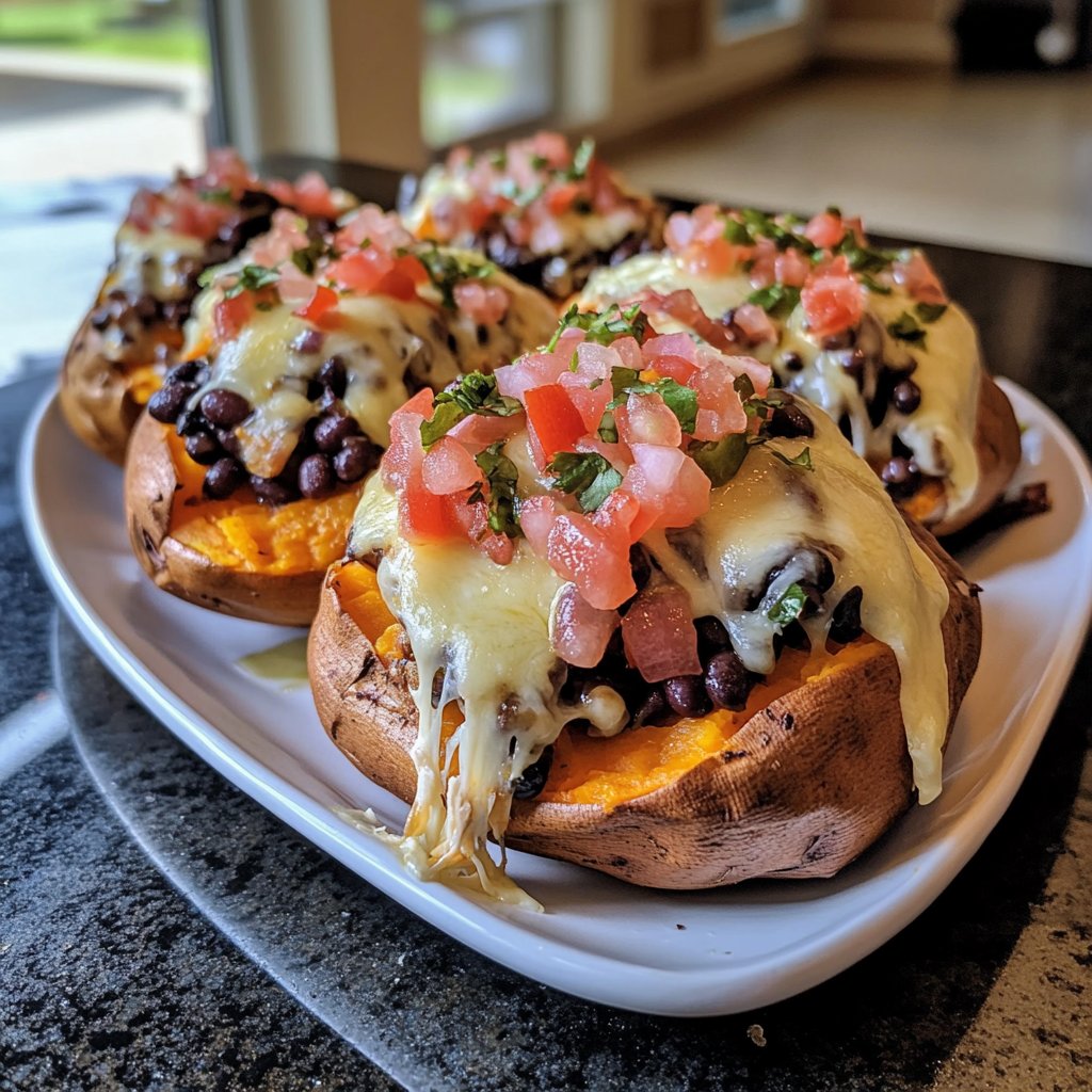 Valentine Dinner Stuffed Sweet Potatoes