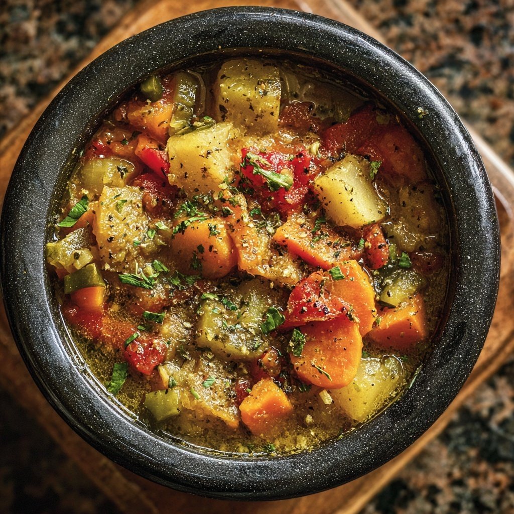 Healthy Crockpot Italian Vegetable Stew