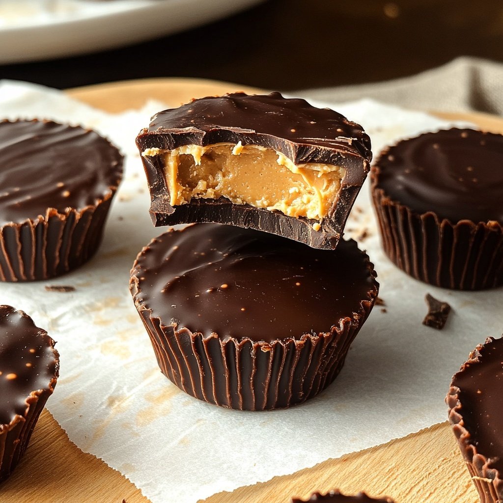 Homemade Reese’s Cups with Chocolate
