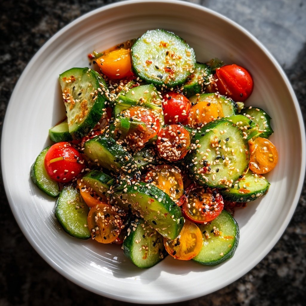 Easy Asian Cucumber Salad