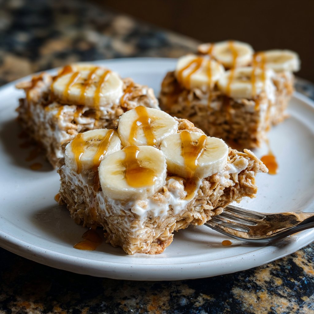 Banana Oat Yogurt Squares