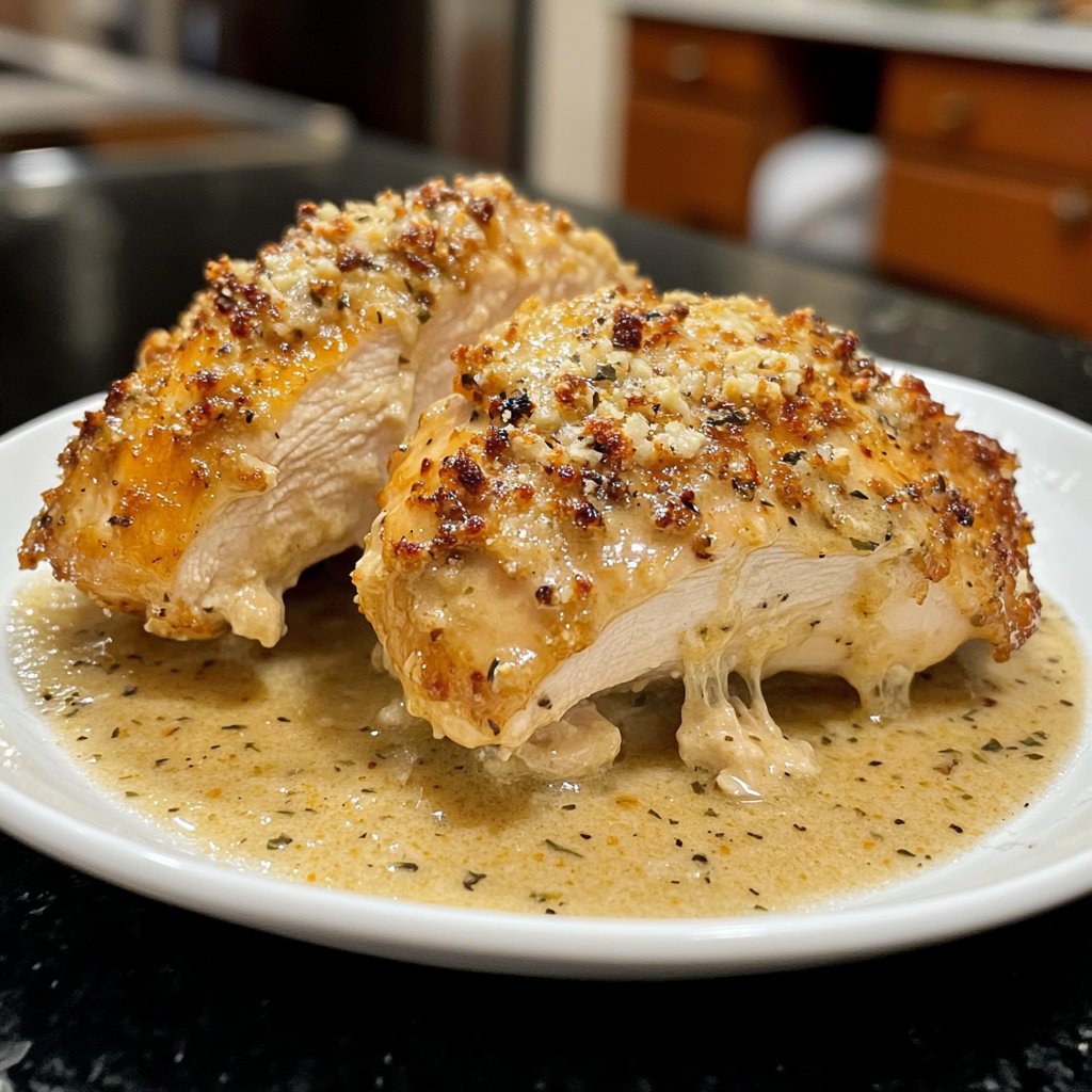 Easy Slow Cooker Garlic Parmesan Chicken