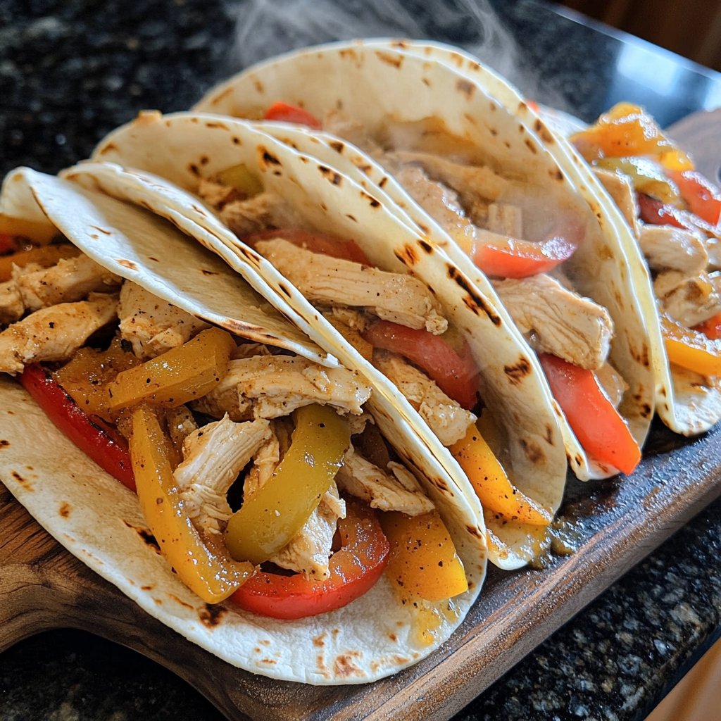 Cozy Crockpot Chicken Fajitas