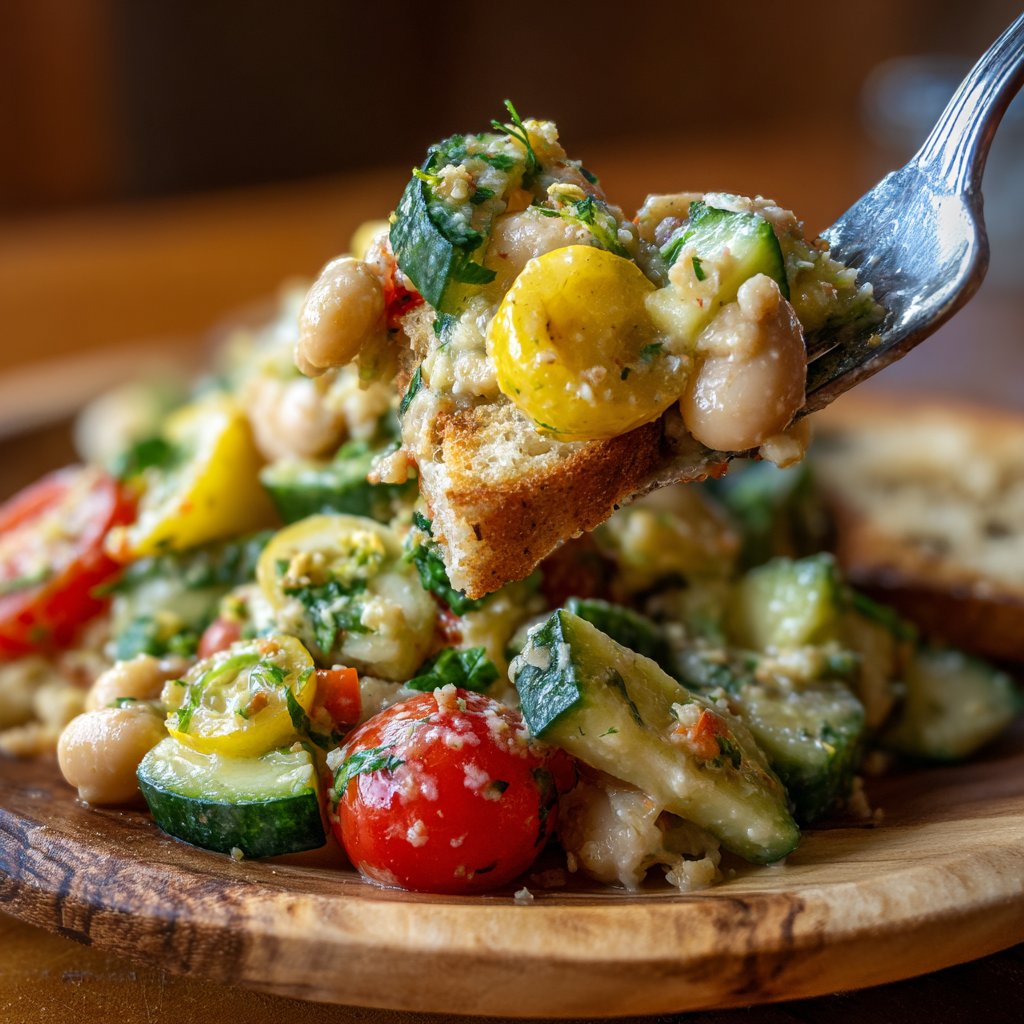 Healthy Lunch White Bean Lemon Salad