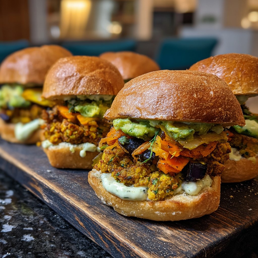 Roasted Veggie Sliders