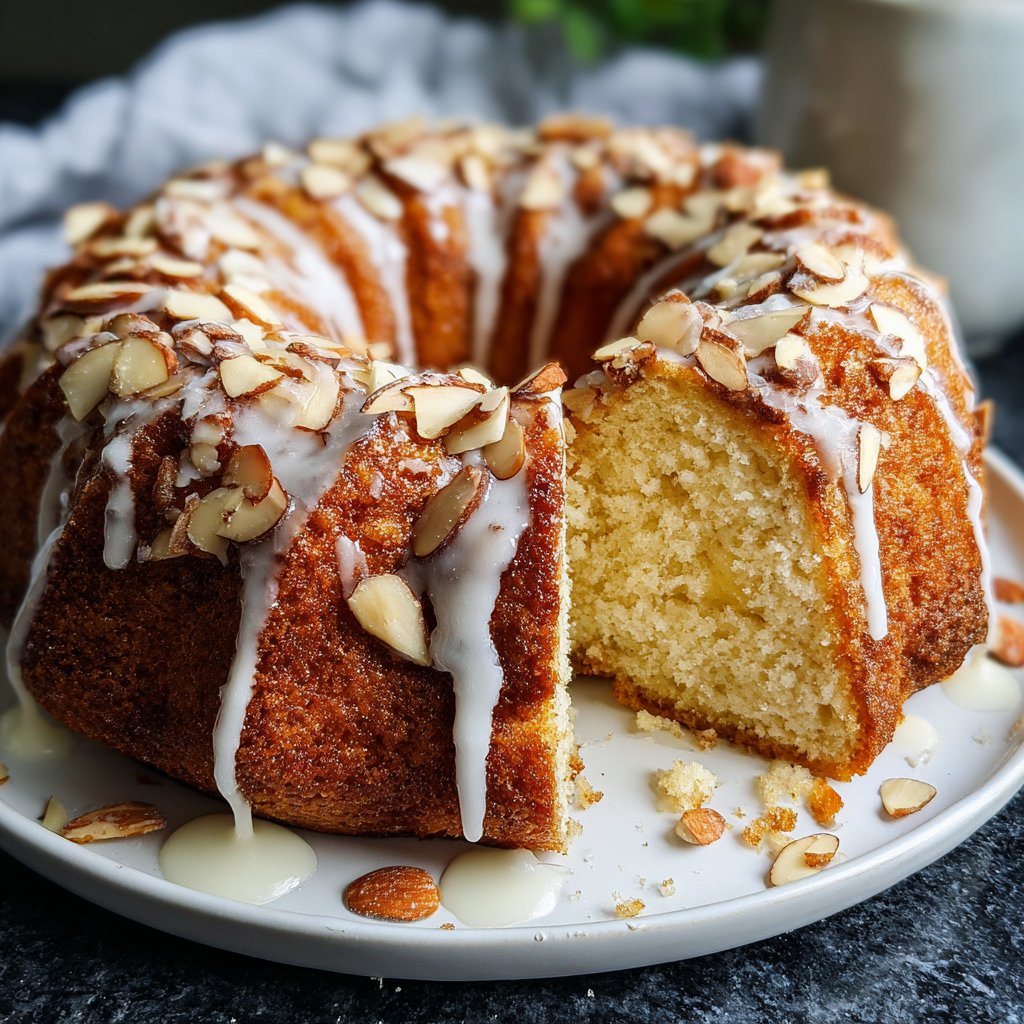 Vanilla Almond Yogurt Cake