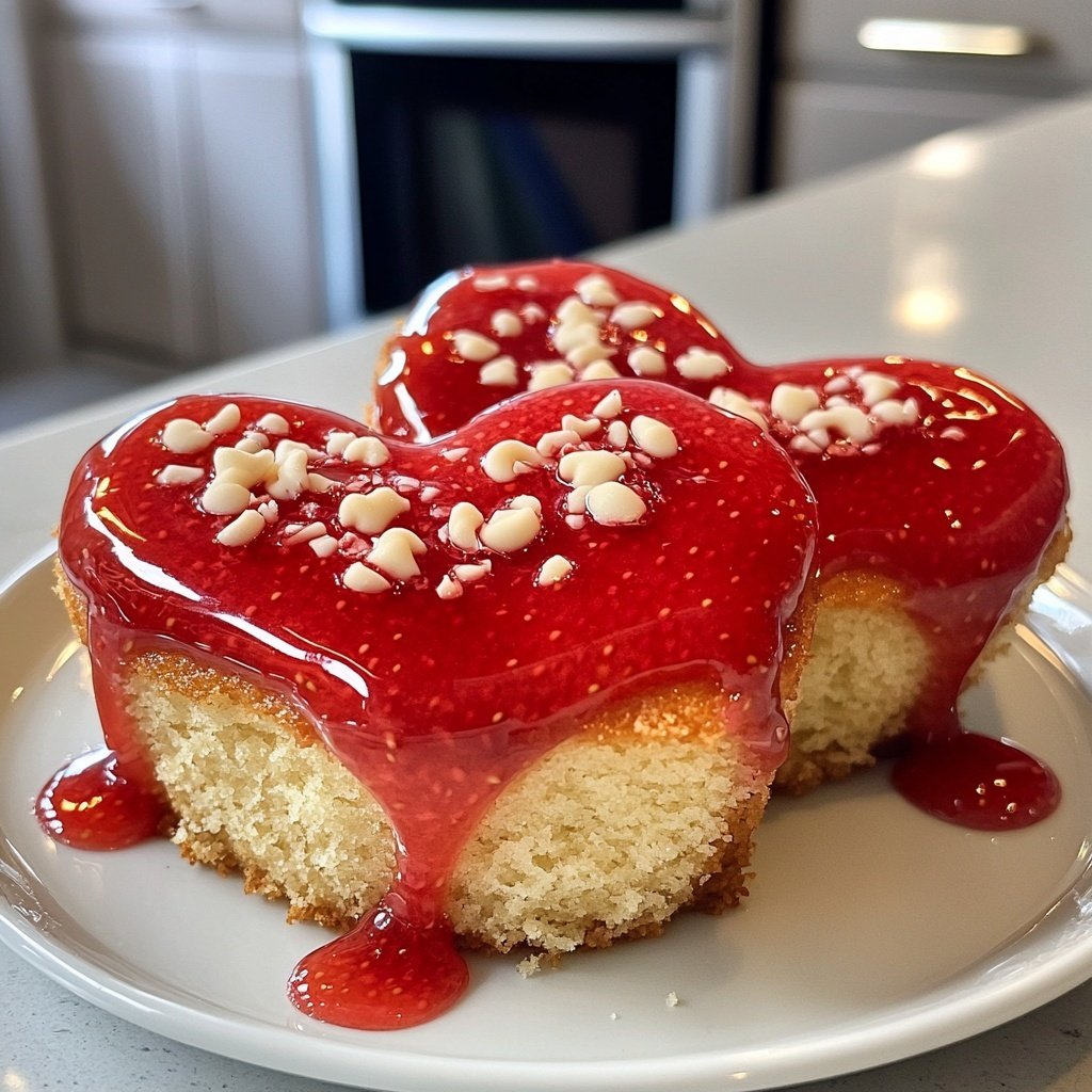 Mini Heart Cake for Valentines