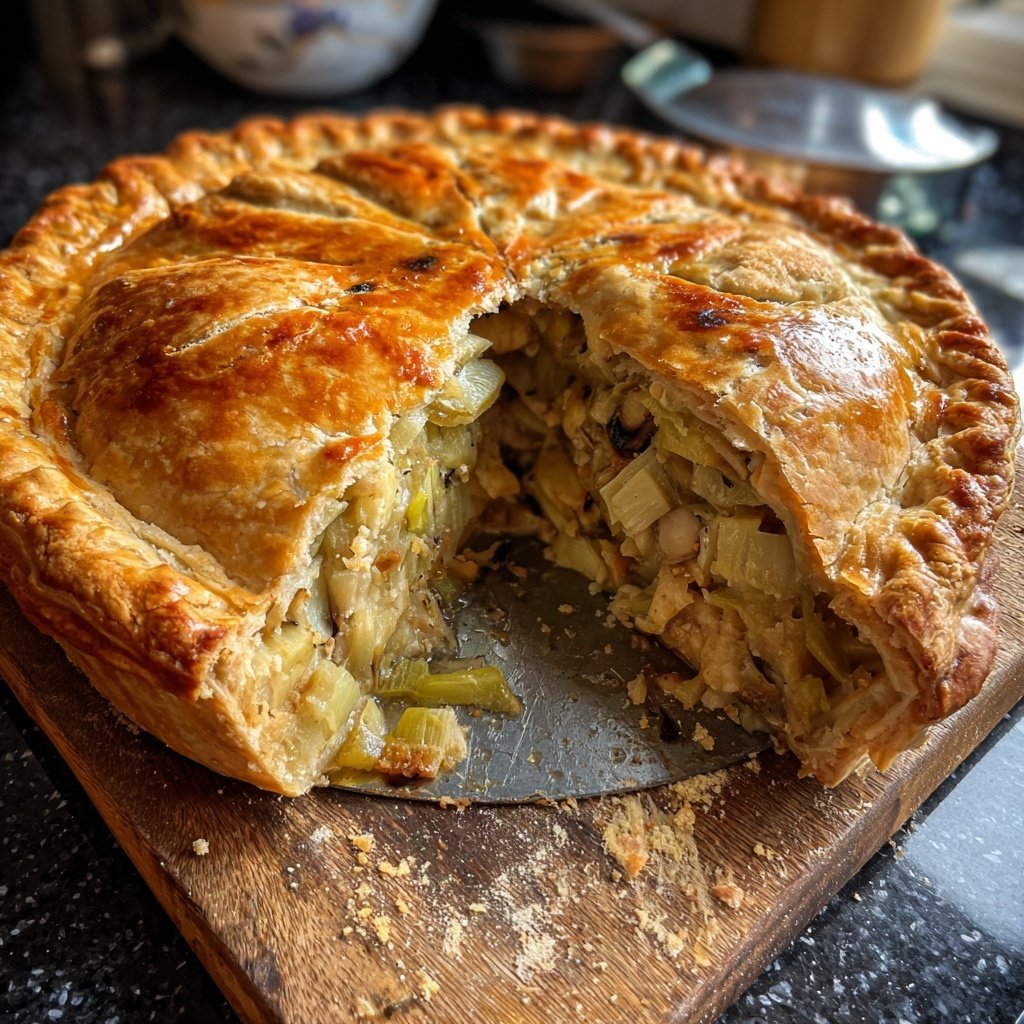 Sunday Mushroom and Leek Pie