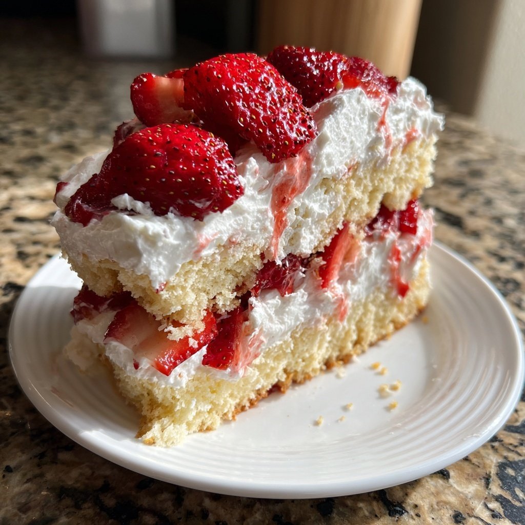 Strawberry Shortcake Sheet Cake
