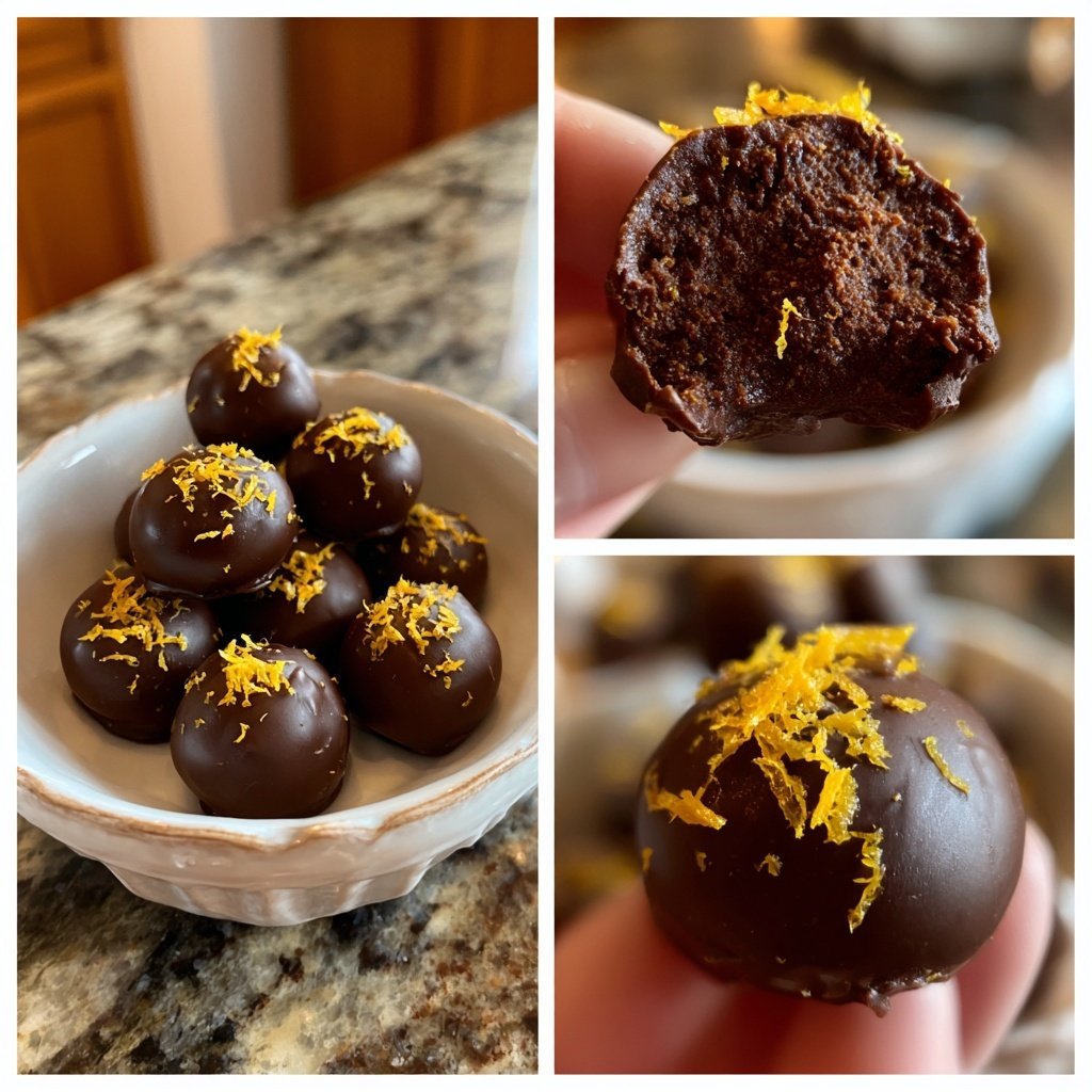 Dark Chocolate Orange Truffles