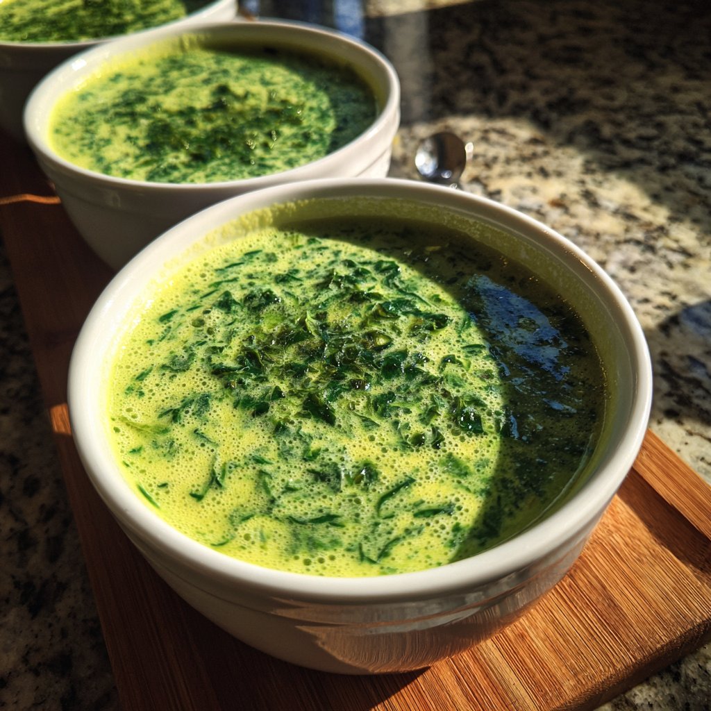 Creamy Lemon Spinach Soup