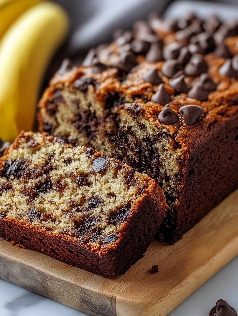 Easy Chocolate Chip Banana Bread Recipe