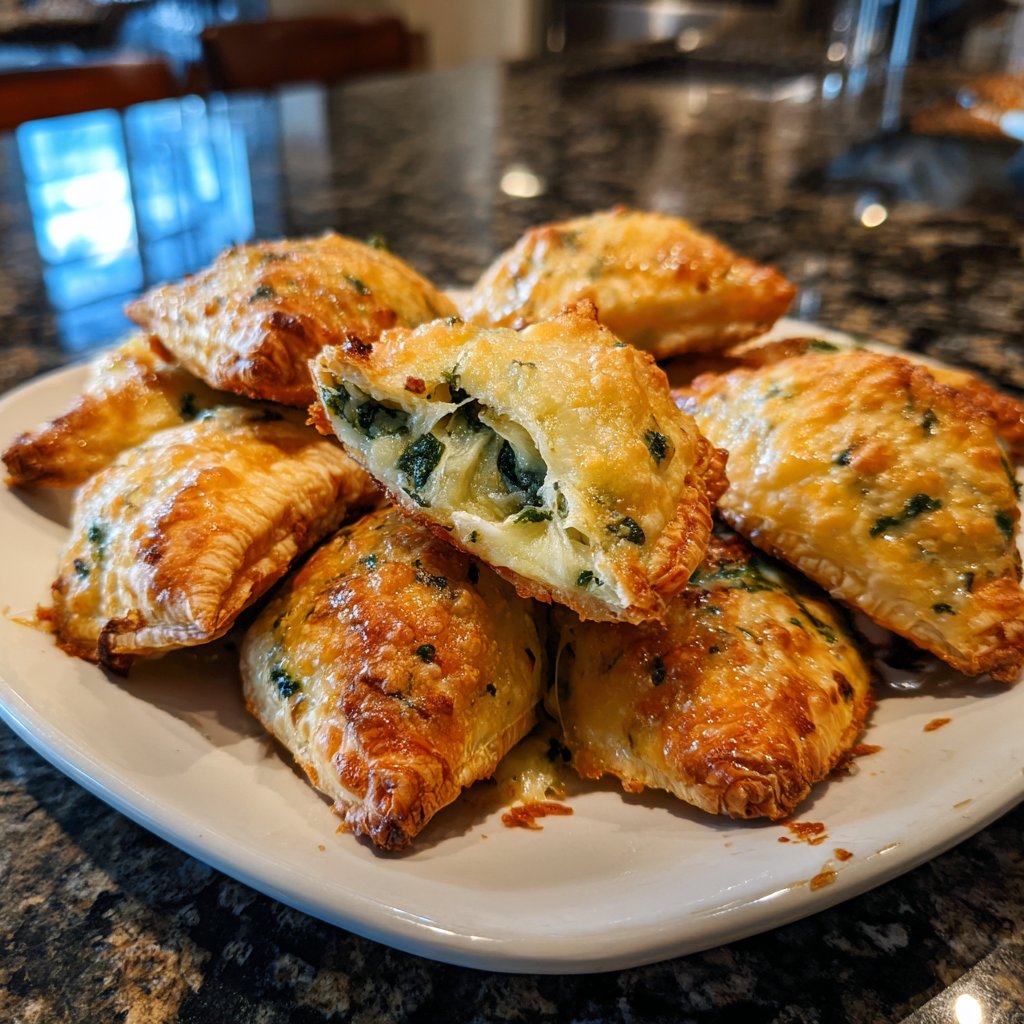Super Bowl Party Food Spinach Cheese Puffs