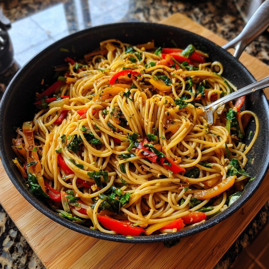Herbed Veggie Pasta Skillet
