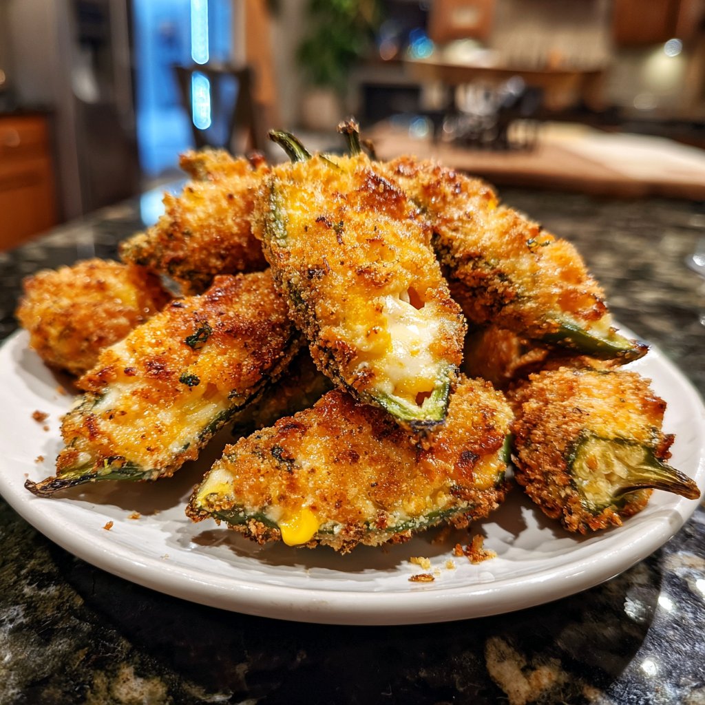 Jalapeno Poppers Stuffed with Corn