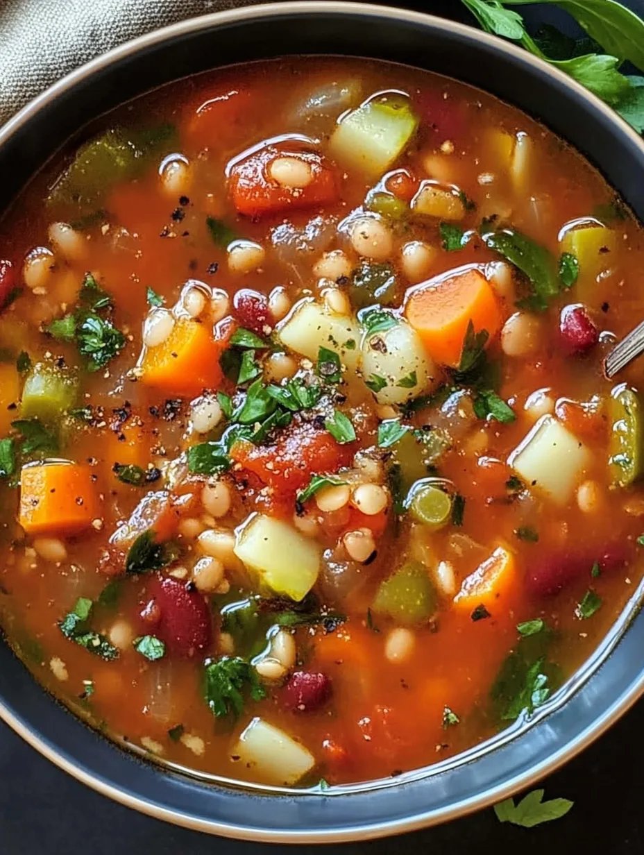 Olive Garden Vegetable Soup - Crisp Tastes